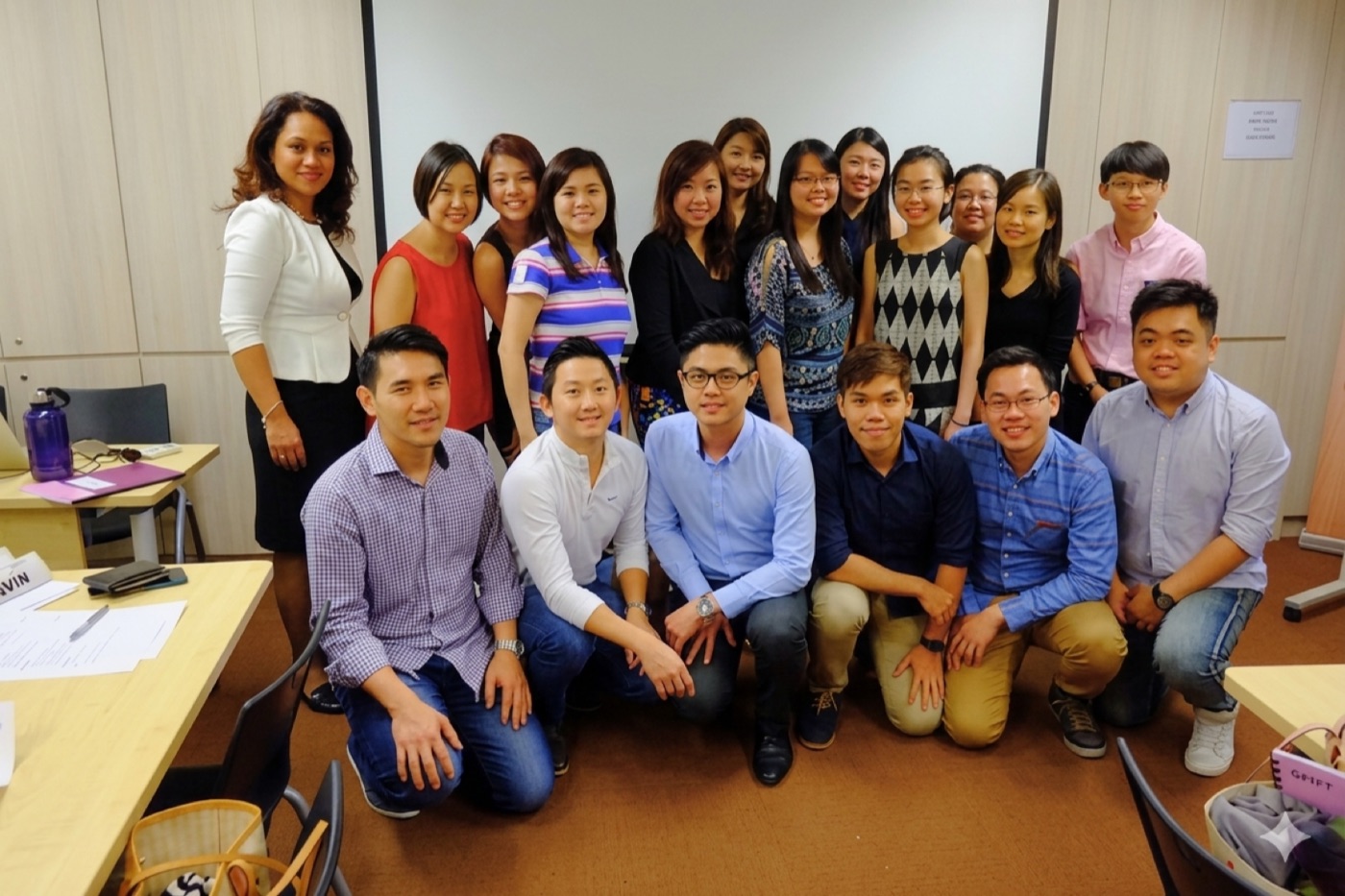 Class group photo with Dr. Caroline Dawson